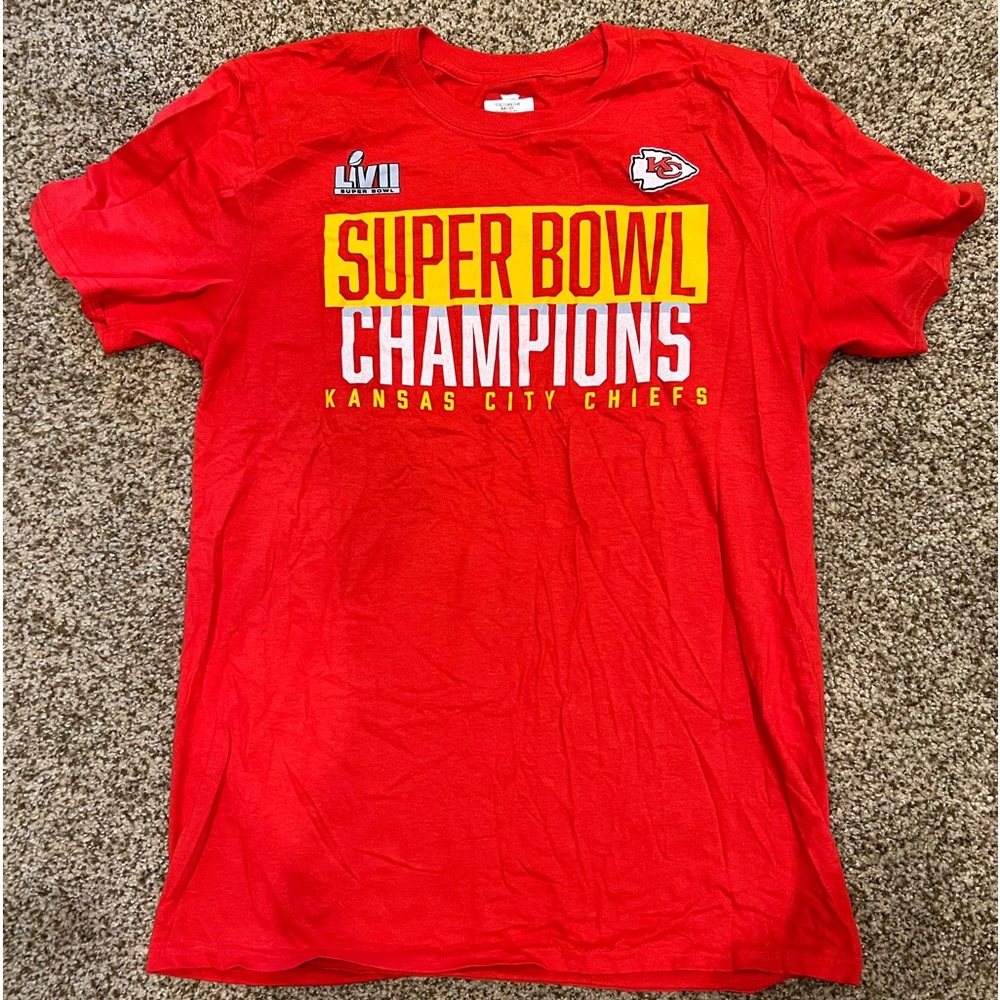NWT NFL Kansas City Chiefs Super Bowl LVII champions t-shirt Unisex M